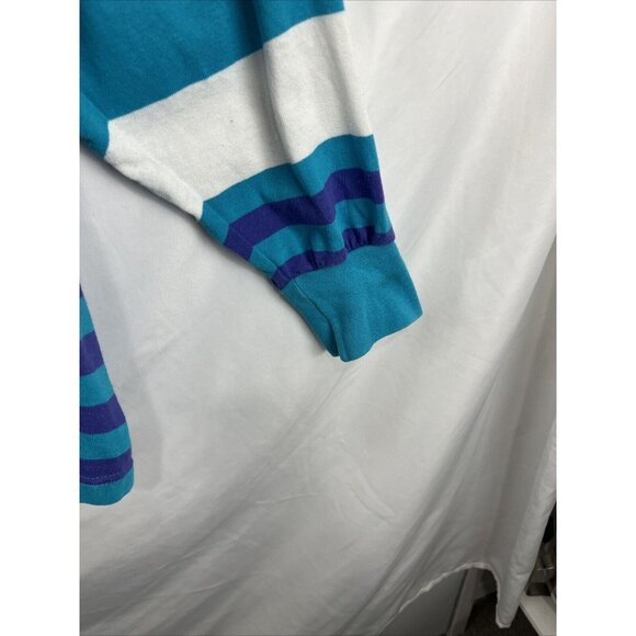 Davison's of Bermuda Vintage Cotton Striped Rugby Shirt Men's Size L - Picture 2 of 11